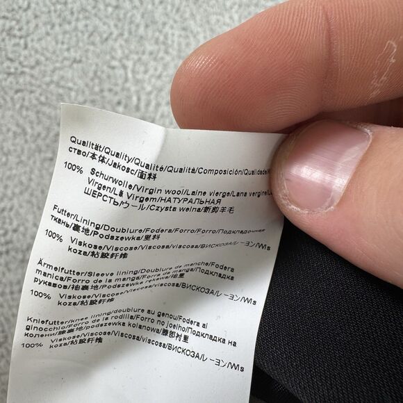 Hugo Boss Blazer Mens 40L Johnstons Lenon Black Wool Two Button NWT - Picture 11 of 12